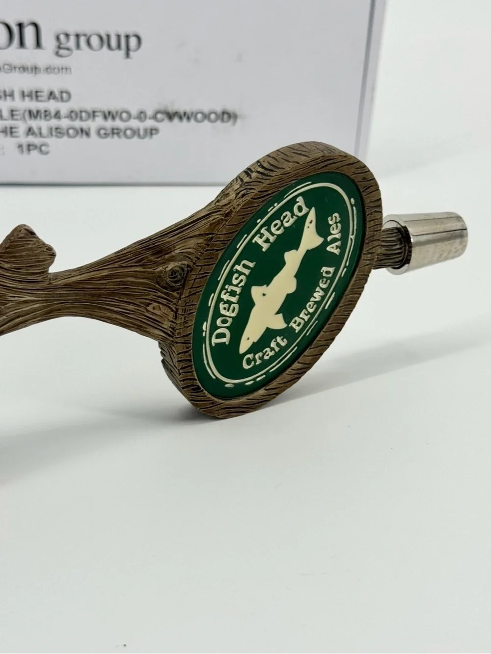 Dogfish Head Craft Brewed Ales Wooden Tap Handle New in Box